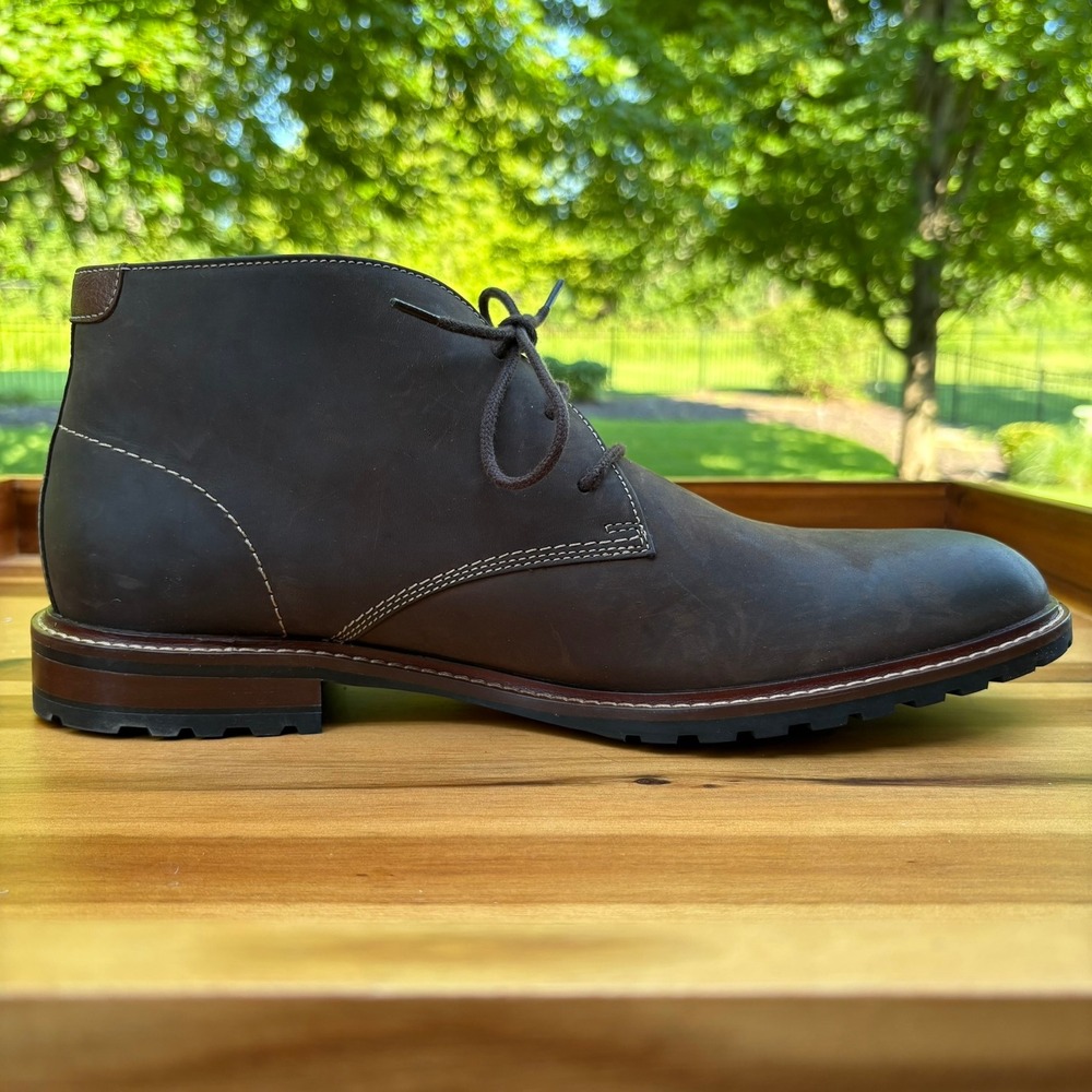 Johnston & Murphy Boswell Chukka Boot Mens 13M Brown Oiled Leather 59-5434 NEW - Picture 10 of 10